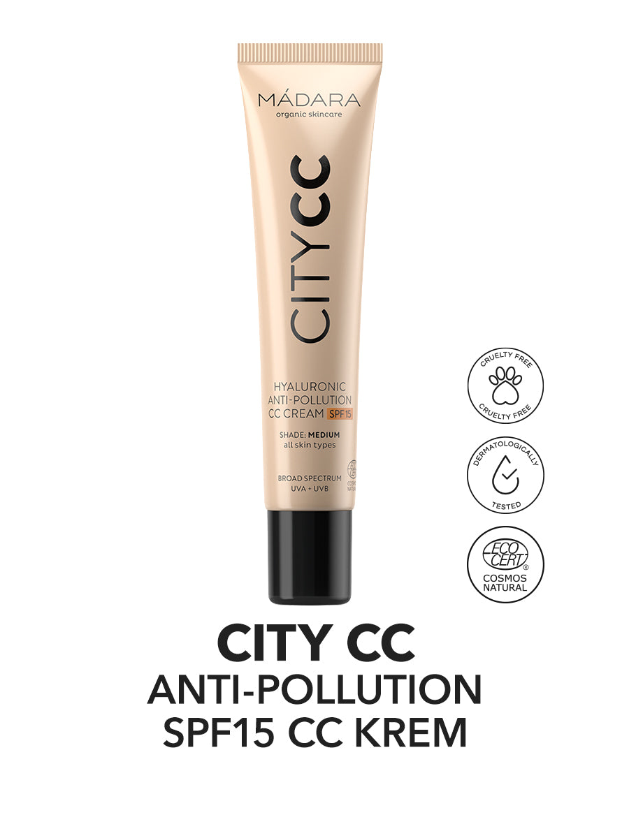 CITY CC Nemlendirici, Anti-pollution, SPF15 Güneş Korumalı CC Krem 30ml